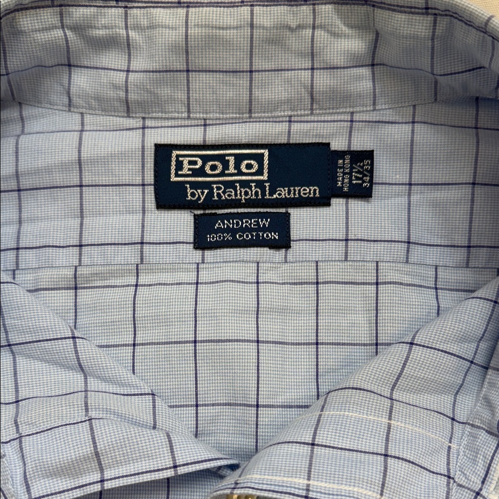 Polo by Ralph Lauren Men's Light Blue Plaid Shirt - Picture 2 of 7